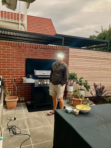 Customer photo review of Lumeo Pro Premium Headlamp SPECIAL OFFER.