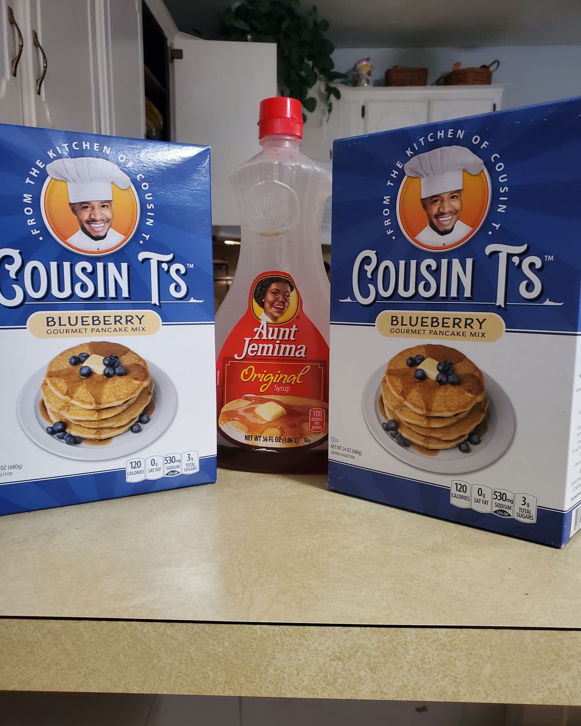 Customer photo review of Cousin T's Chocolate Chip Gourmet Pancake Mix 2 Pack