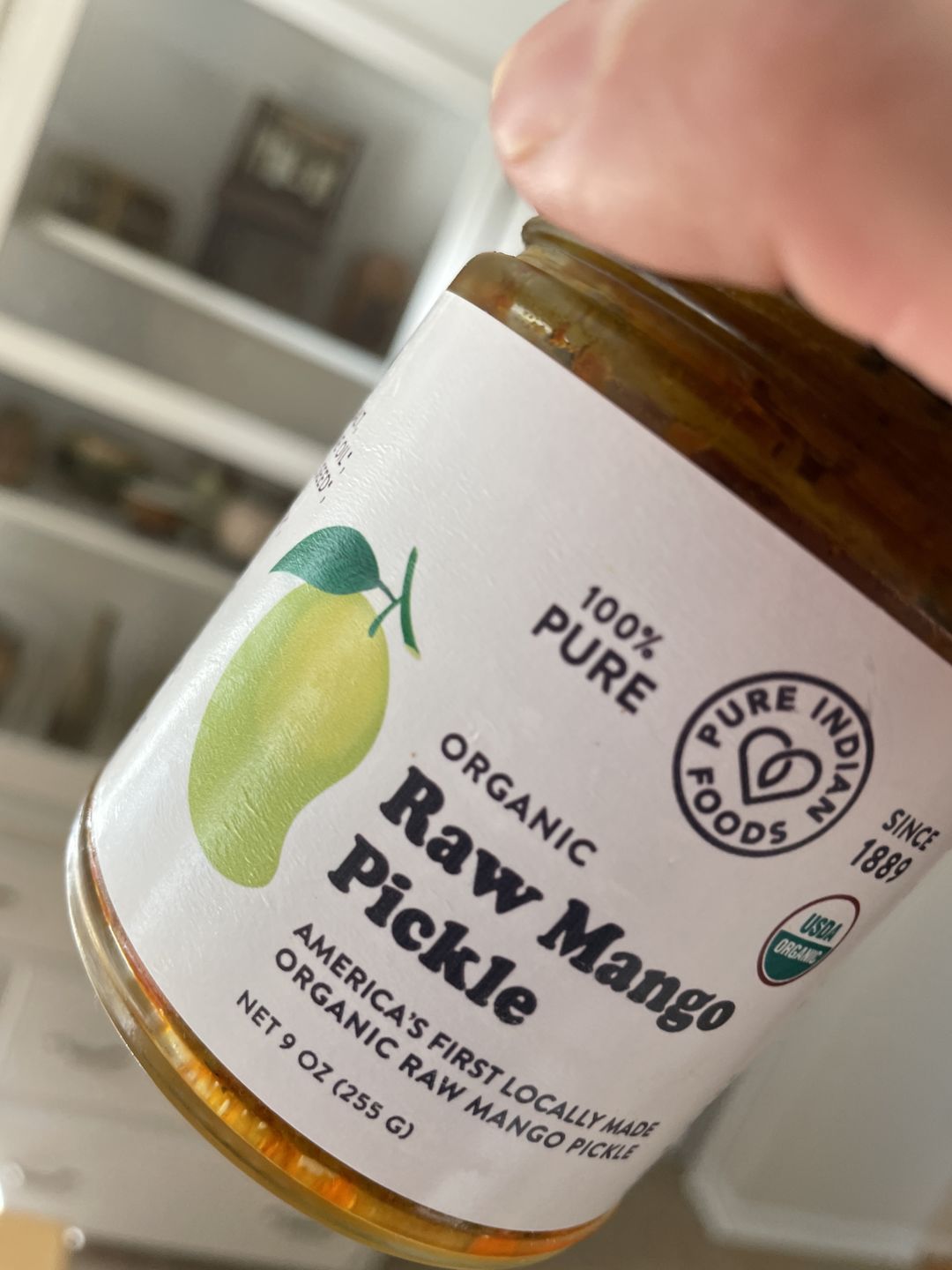 Customer photo review of Indian Raw Mango Pickle LIMITED EDITION, Certified Organic - 9 oz