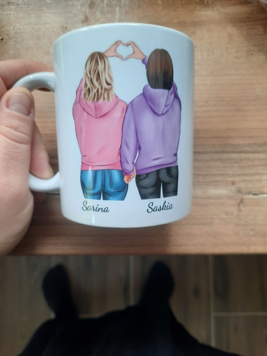 Customer photo review of Winter Besties - Personalisierte Tasse