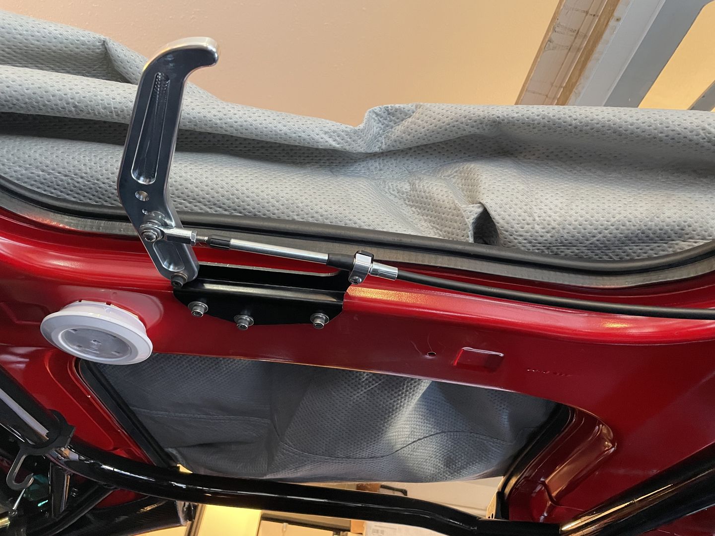 Customer photo review of Motion Raceworks Parachute Cable Holder 14-00007