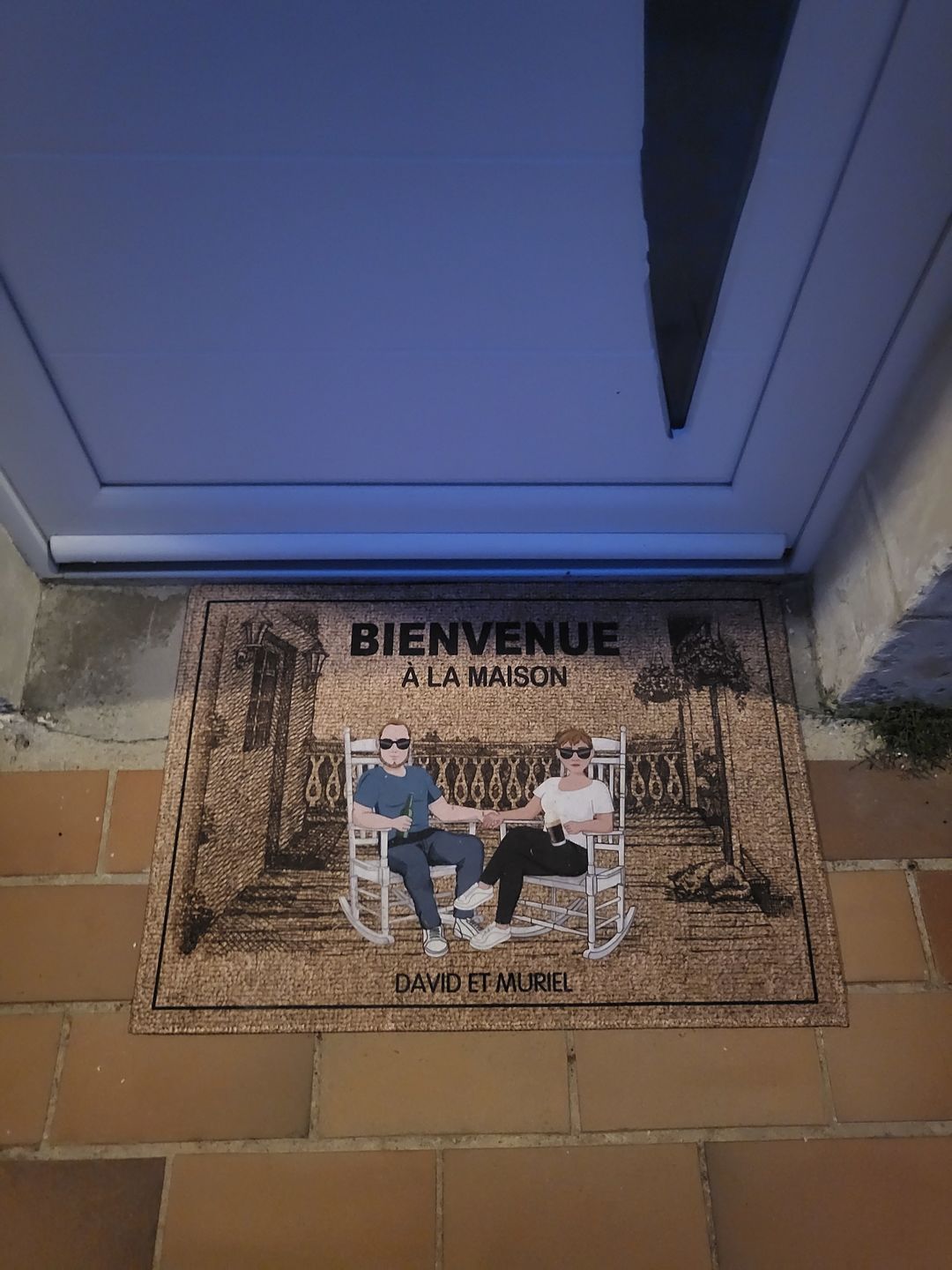 Customer photo review of Chez nous - Couple-Paillasson