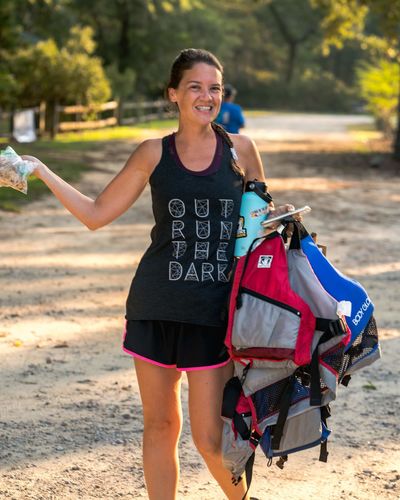 Customer photo review of Outrun Complexity Racerback Tank