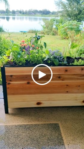 Customer video review of 18" x 48" Planter Box - 24" Tall