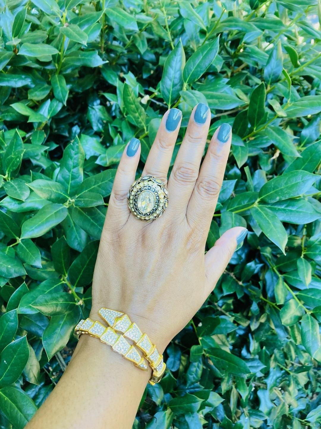 Customer photo review of Heidi Daus® "Enchante" Crystal Magnetic Interchangeable Ring