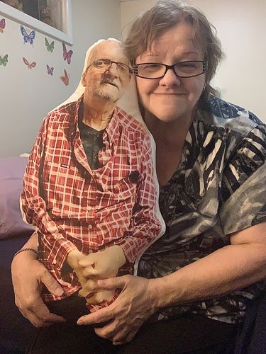 Customer photo review of Create A Custom Full Body Shaped Pillow