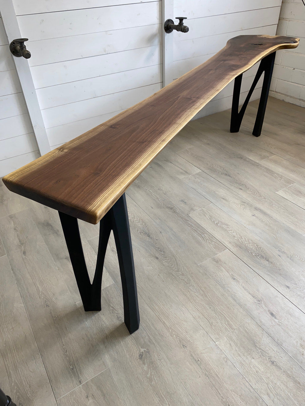 Customer photo review of Metal Console Table Legs - 210 Norah - 10W, 28H inch - Set of 2 pcs - Flowyline
