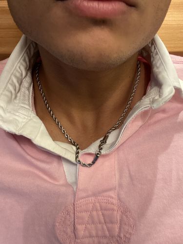 Customer photo review of Rope Chain (Silver)