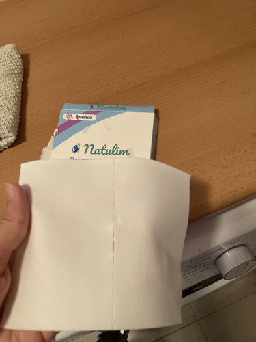 Customer photo review of Eco-Tiras de Detergente 40 lavados Natulim