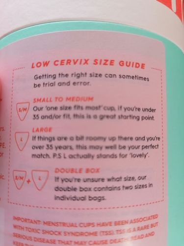 Customer photo review of Menstrual Cup - Low Cervix