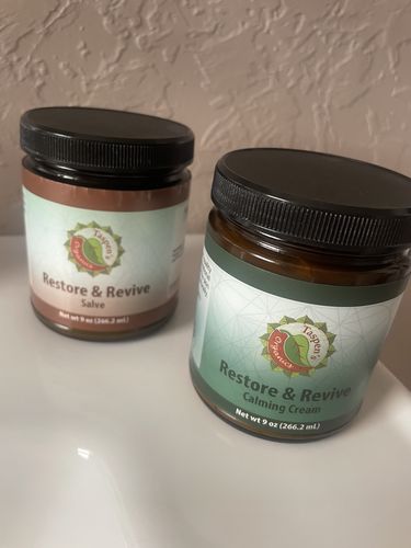 Customer photo review of Restore & Revive Calming Cream