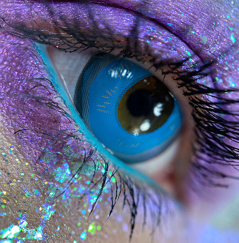 Customer photo review of Meetone SC054 "CIEL PHANTOMHIVE" SFX Cosplay Halloween Contact Lenses