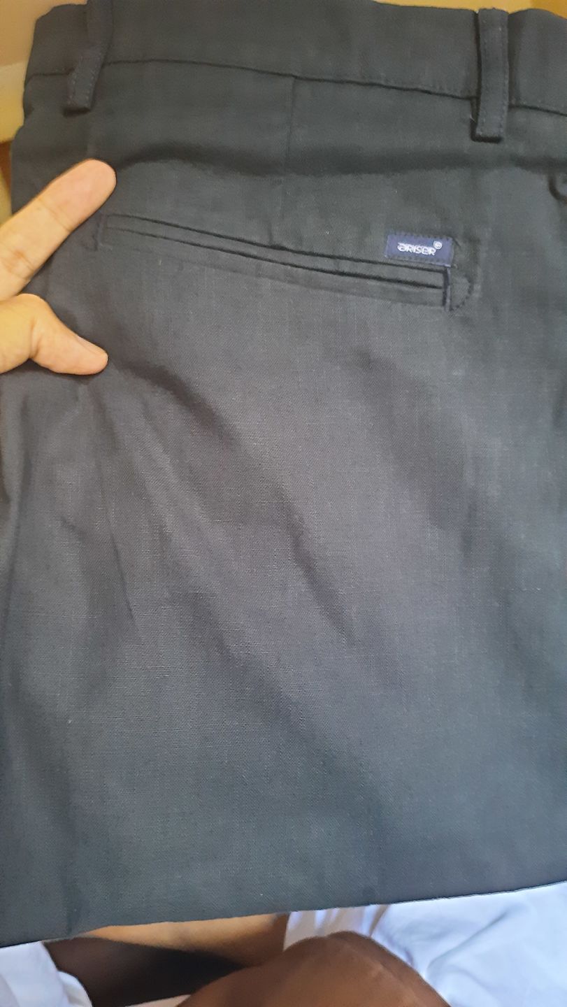Customer photo review of Kansas - Cotton Linen Trouser | 15507
