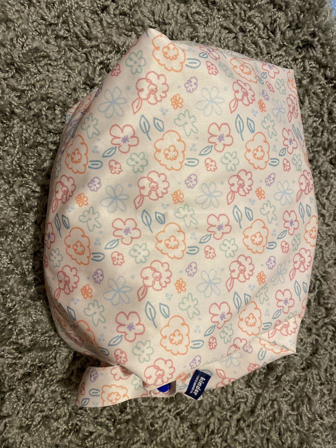Customer photo review of Patterned Water Resistant Diaper Pod Travel Cube