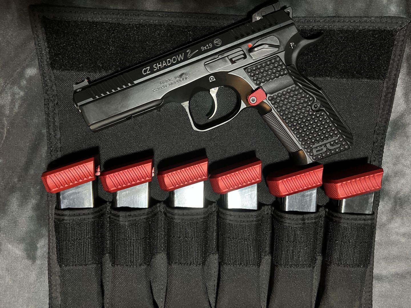Customer photo review of Plus 2 Extended CZ Shadow 2/SP01 Mec-Gar Magazine Base Pad