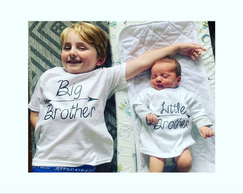 Customer photo review of Big Brother/Little Brother Arrow Matching T-Shirts