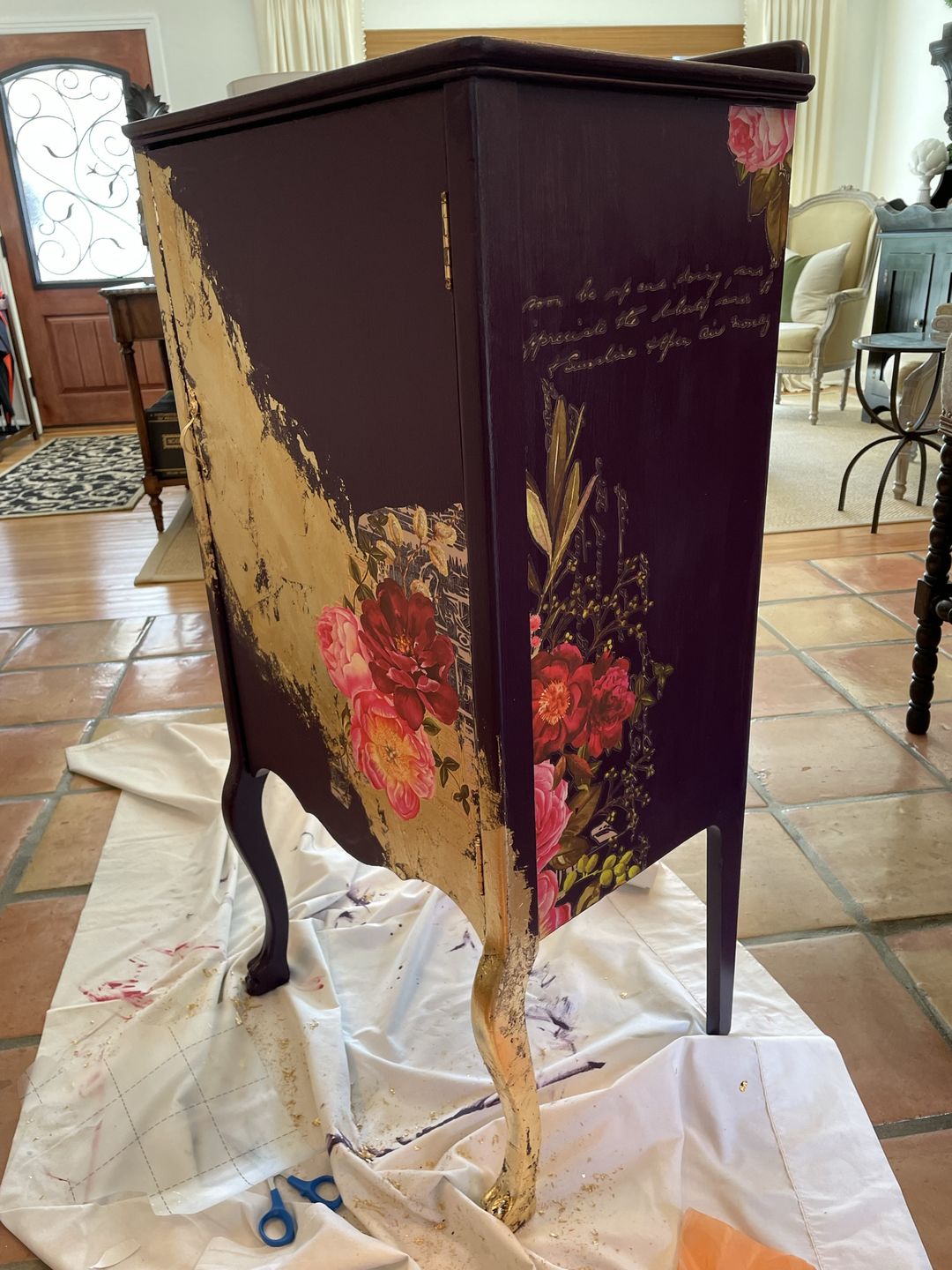 Customer photo review of Aubergine - One Step Paint