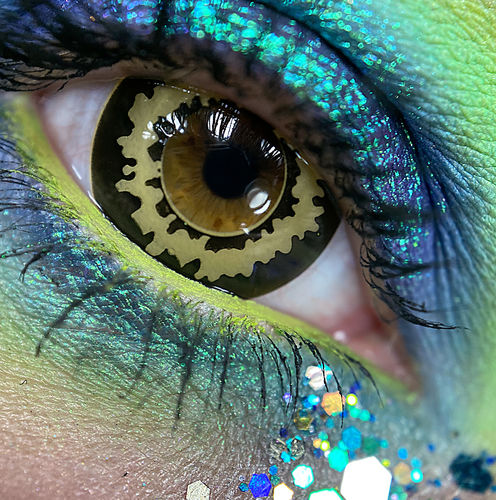 Customer photo review of Meetone SC127 SFX Cosplay Halloween Contact Lenses