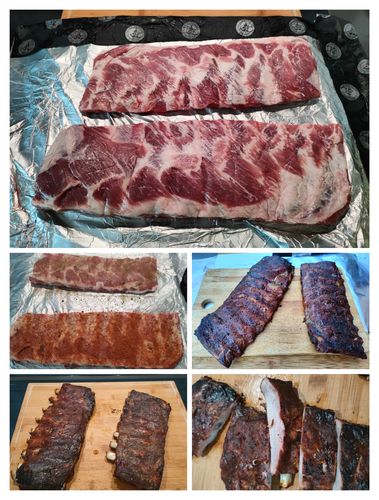 Customer photo review of St. Louis Pork Ribs Greedy's Hog 2 Slab DUROC