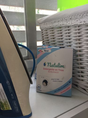 Customer photo review of Eco-Tiras de Detergente 40 lavados Natulim
