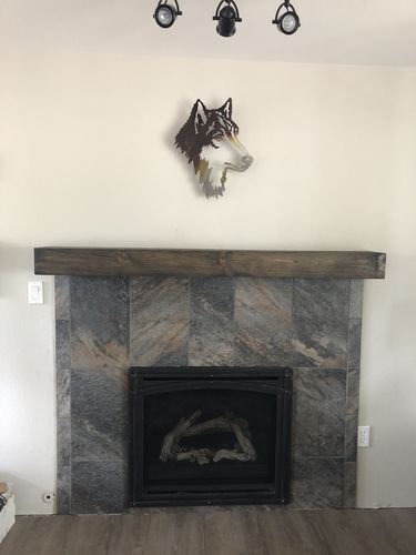 Customer photo review of Contemporary Mantels