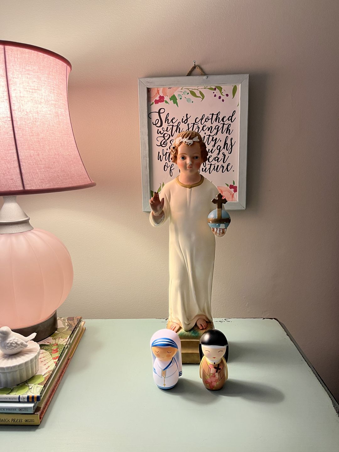 Customer photo review of St. Teresa of Avila Shining Light Doll