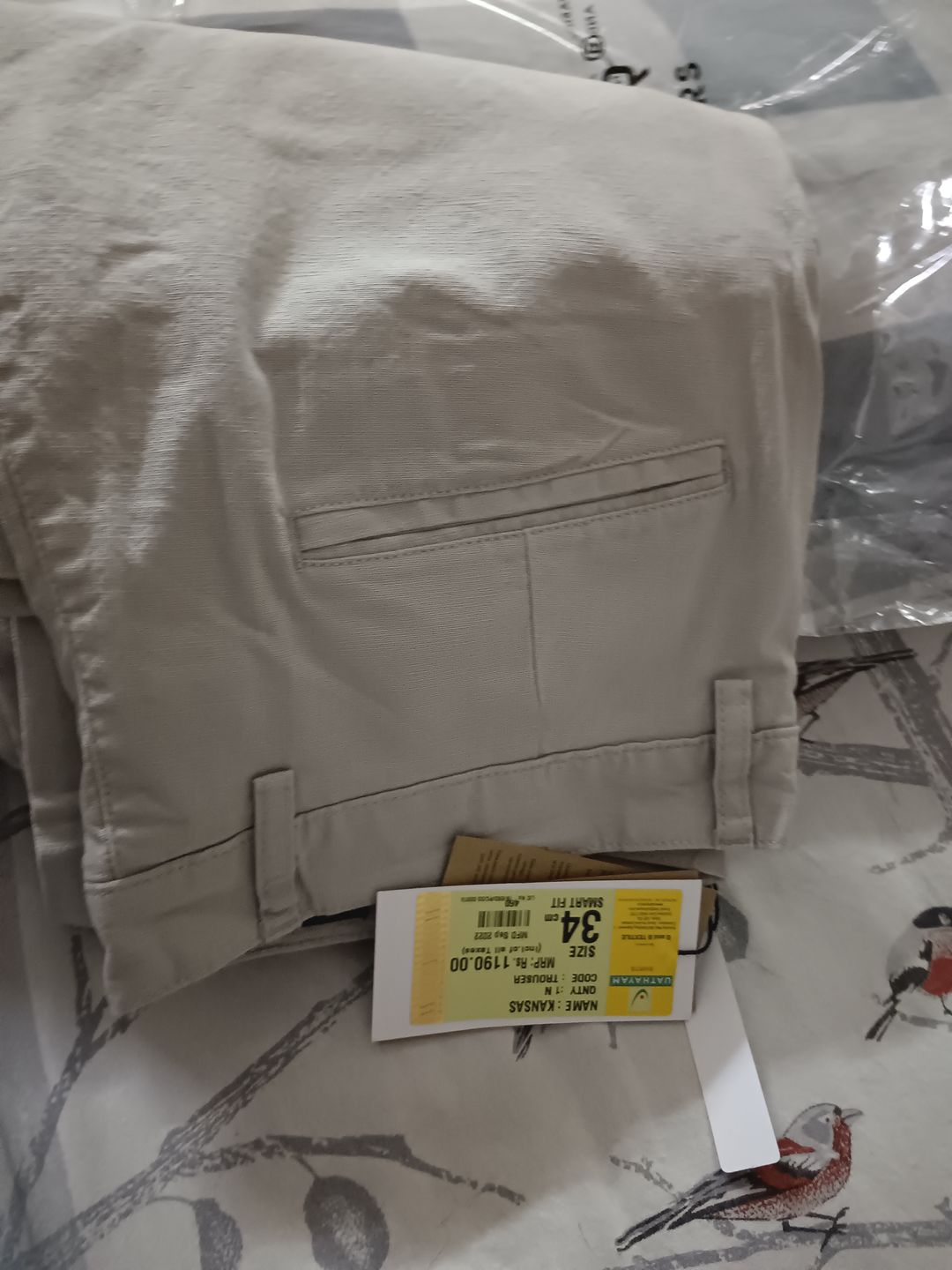 Customer photo review of Kansas - Cotton Linen Trouser | 15503
