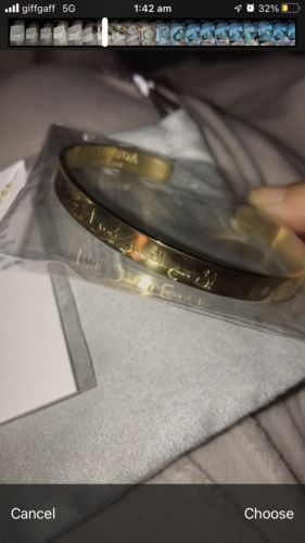 Customer photo review of “Verily, with hardship comes ease" ‎Cuff