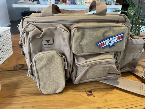 Customer photo review of Tacpac 'Recon 2.0' Desert Storm Nappy Bag Set