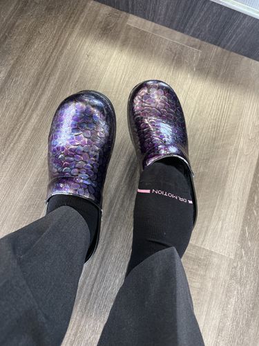 Customer photo review of Solid Cotton Blend | Knee-High Compression Socks For Women