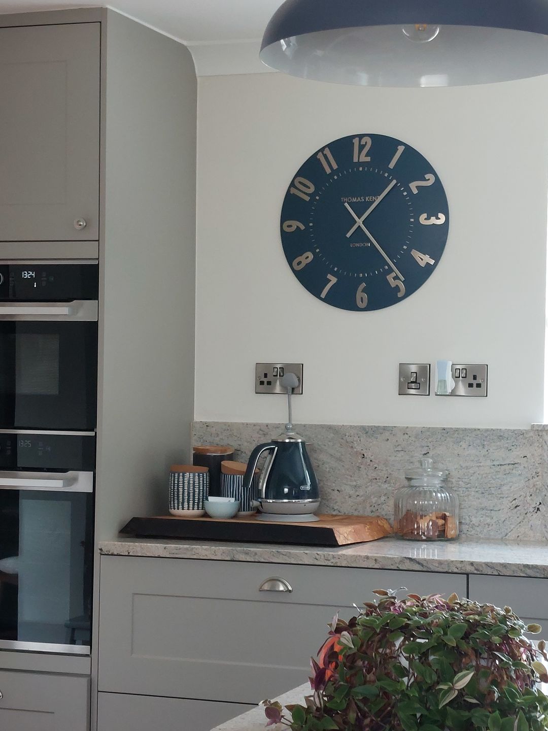 Customer photo review of Thomas Kent London. Mulberry Wall Clock 20" (51cm) Midnight Blue