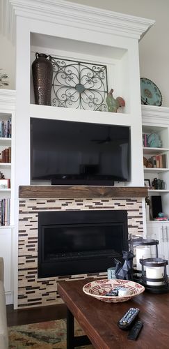 Customer photo review of Contemporary Mantels