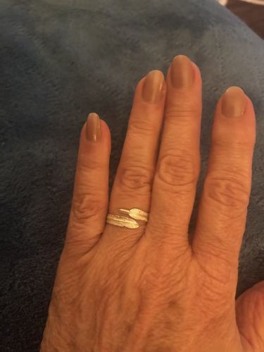 Customer photo review of Feather From An Angel Ring