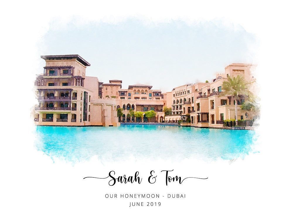 Customer photo review of Custom Favorite Place Portrait