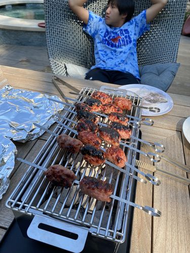 Customer photo review of YAK Hibachi Charcoal Grill