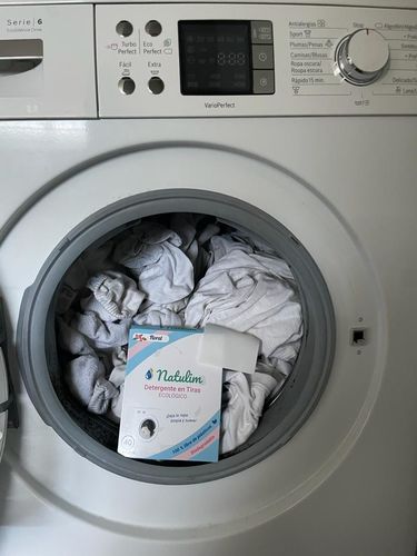 Customer photo review of Eco-Tiras de Detergente 40 lavados Natulim