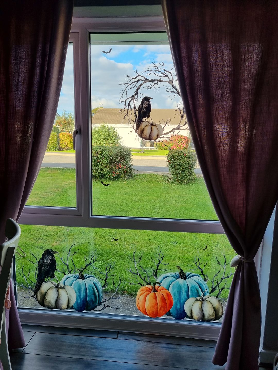 Customer photo review of Pumpkin Crow Wreath