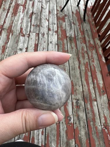 Customer photo review of RARE 😍: Flashy Sunstone Moonstone Spheres