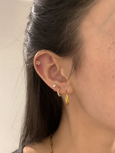 Customer photo review of Biarritz Hoops - Gold