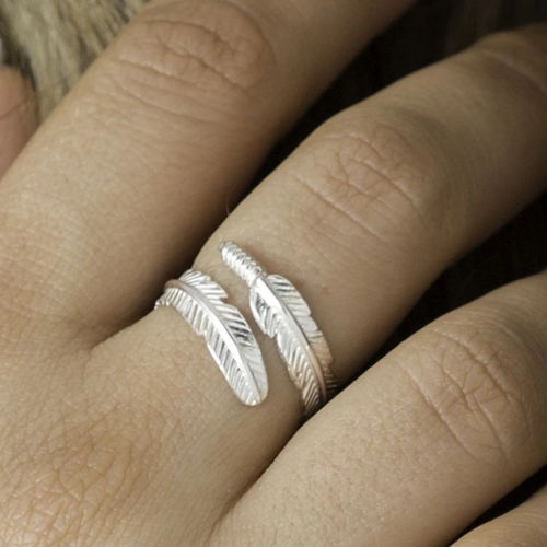 Customer photo review of Feather From An Angel Ring