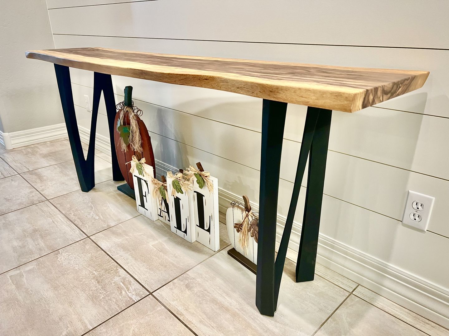 Customer photo review of Metal Bench Legs - 104 Norah - 13W, 16H inch - Set of 2 pcs - Flowyline