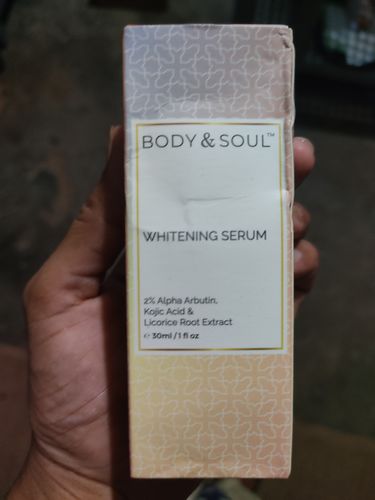 Customer photo review of Whitening Serum