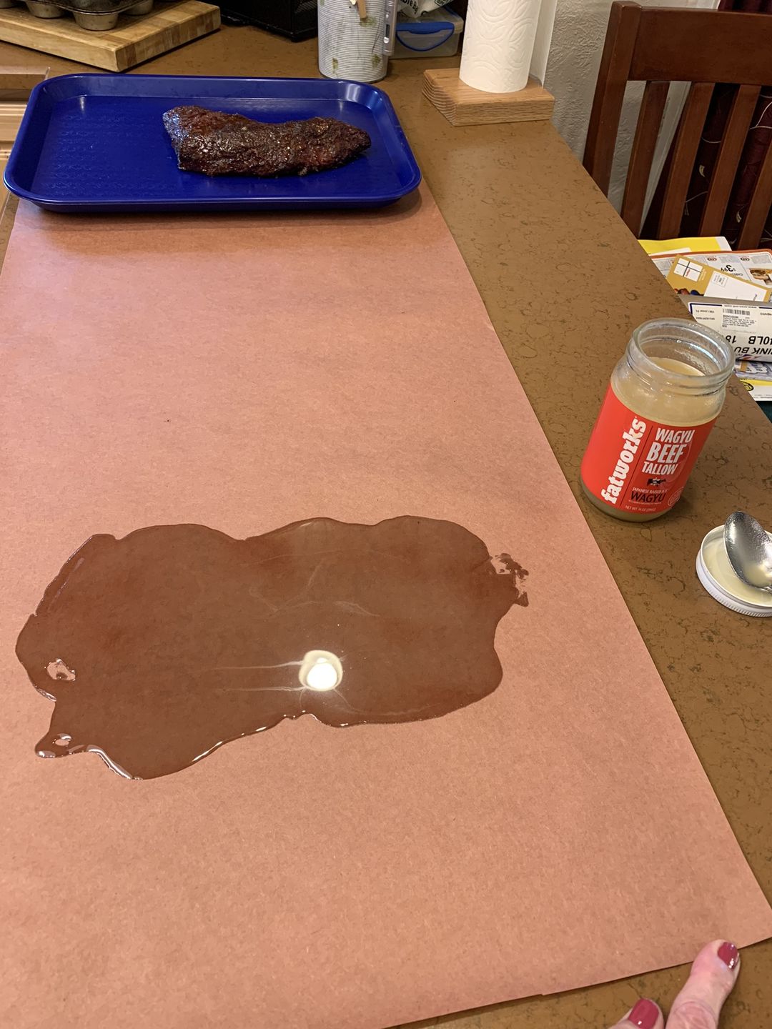 Customer photo review of Japanese Wagyu Tallow 14 OZ