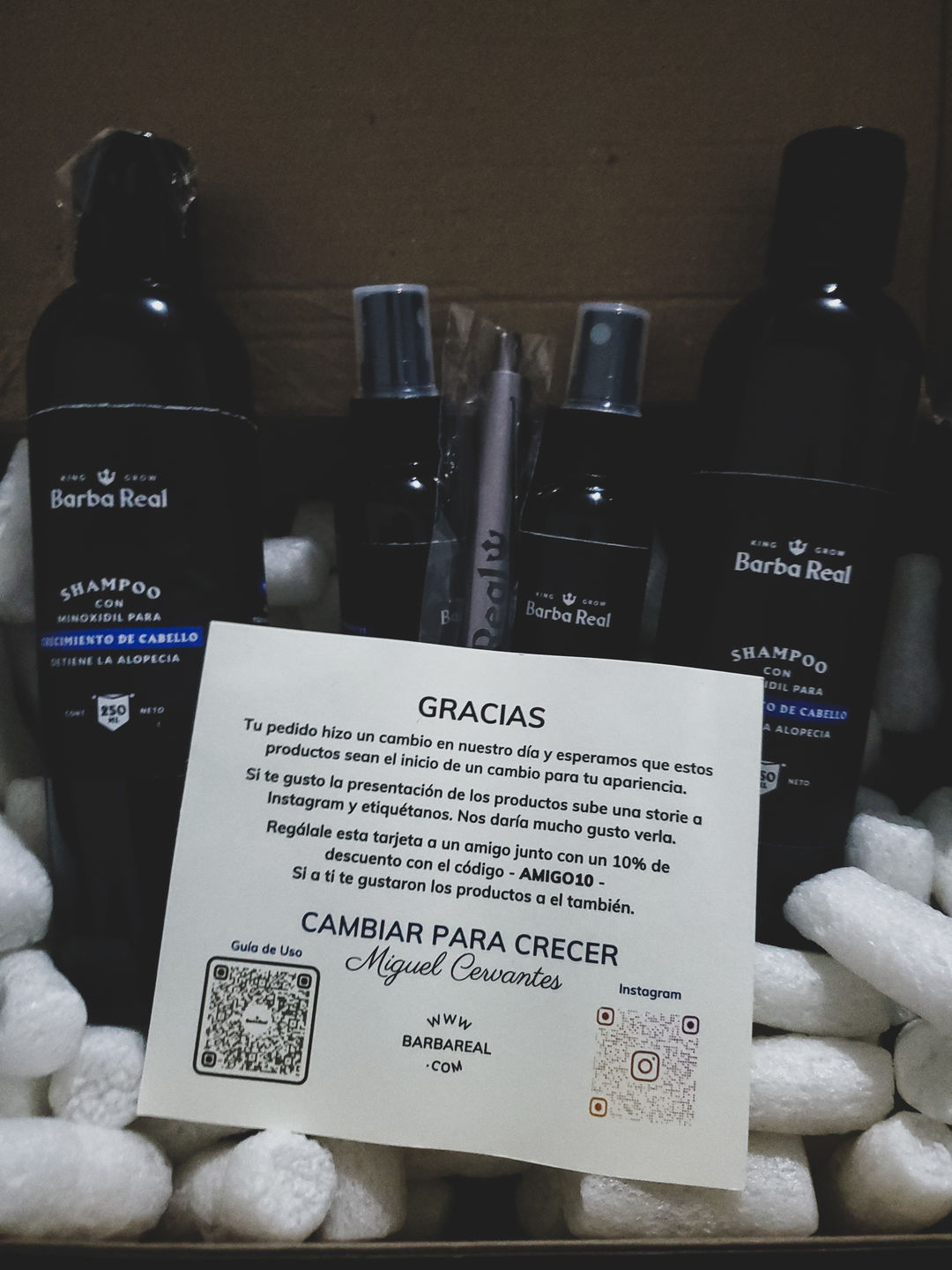 Customer photo review of Kit Adiós Alopecia