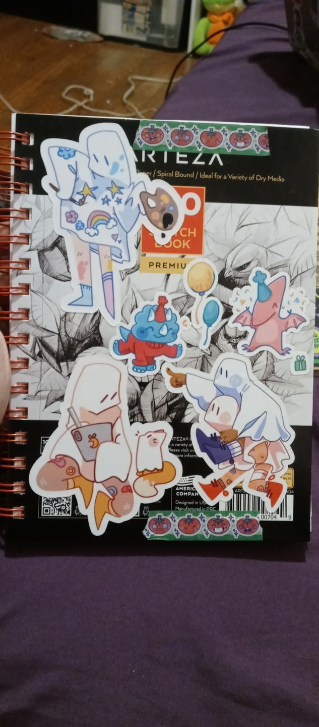 Customer photo review of Dino Party Sticker Sheet