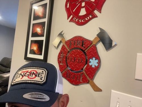 Customer photo review of Hose Hat - Navy/White