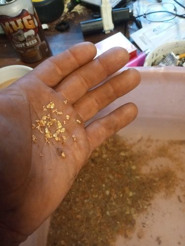 Customer photo review of Goldn Paydirt '10 TROY OUNCE GOLD RUSH' - Gold Panning Paydirt