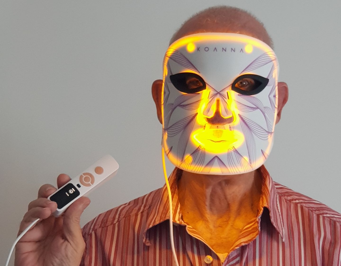 Customer photo review of LED Light Therapy Mask