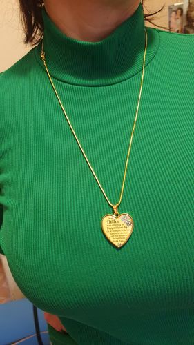 Customer photo review of Halsband från far till dotter "För min lilla tjej"