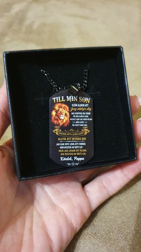 Customer photo review of Hängsmycke från far till son - Ditt mod